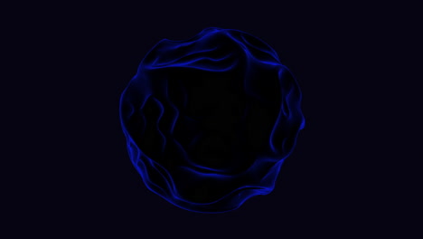 A-Blue-Sphere-With-Black-Background