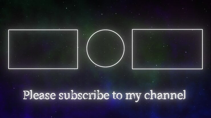 Simple gradation end card ending screen motion graphics