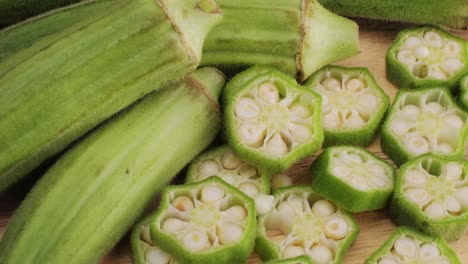 geschnittene okra