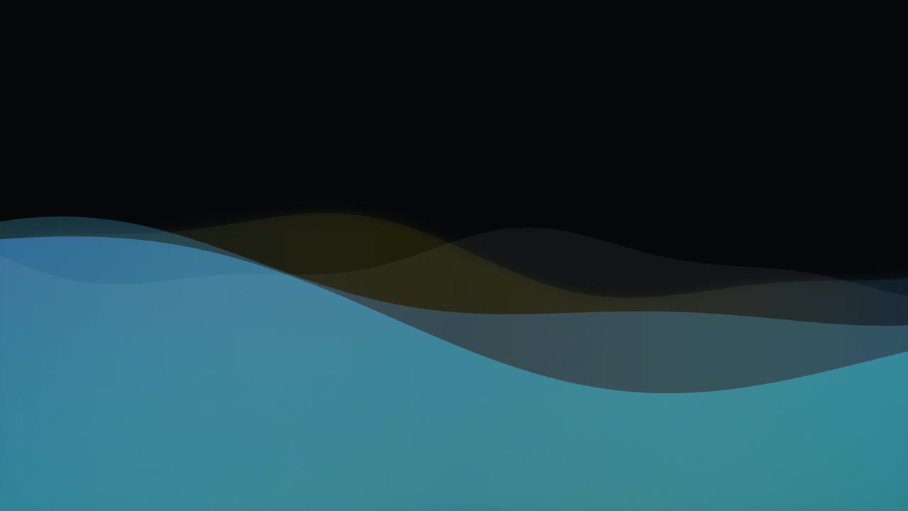 Abstract Motion Background with Flowing Teal and Blue Waves