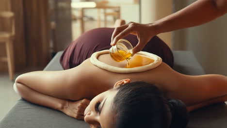 ayurvedic kati basti back treatment at a spa