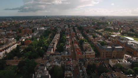 vista panorámica aérea de ámsterdam, países bajos