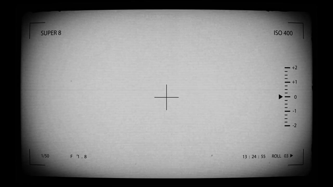 Vintage Super 8 Camera Viewfinder Overlay