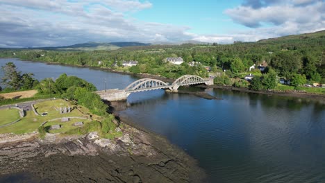 our ladys road bridge kenmare county kerry ireland drone aerial view