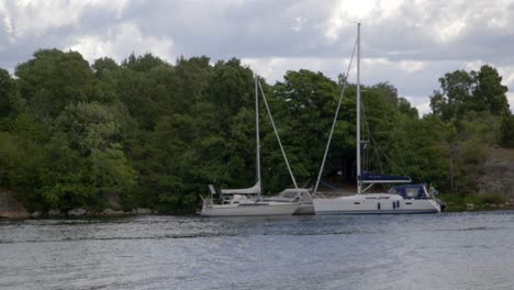 boats docked to an island-2