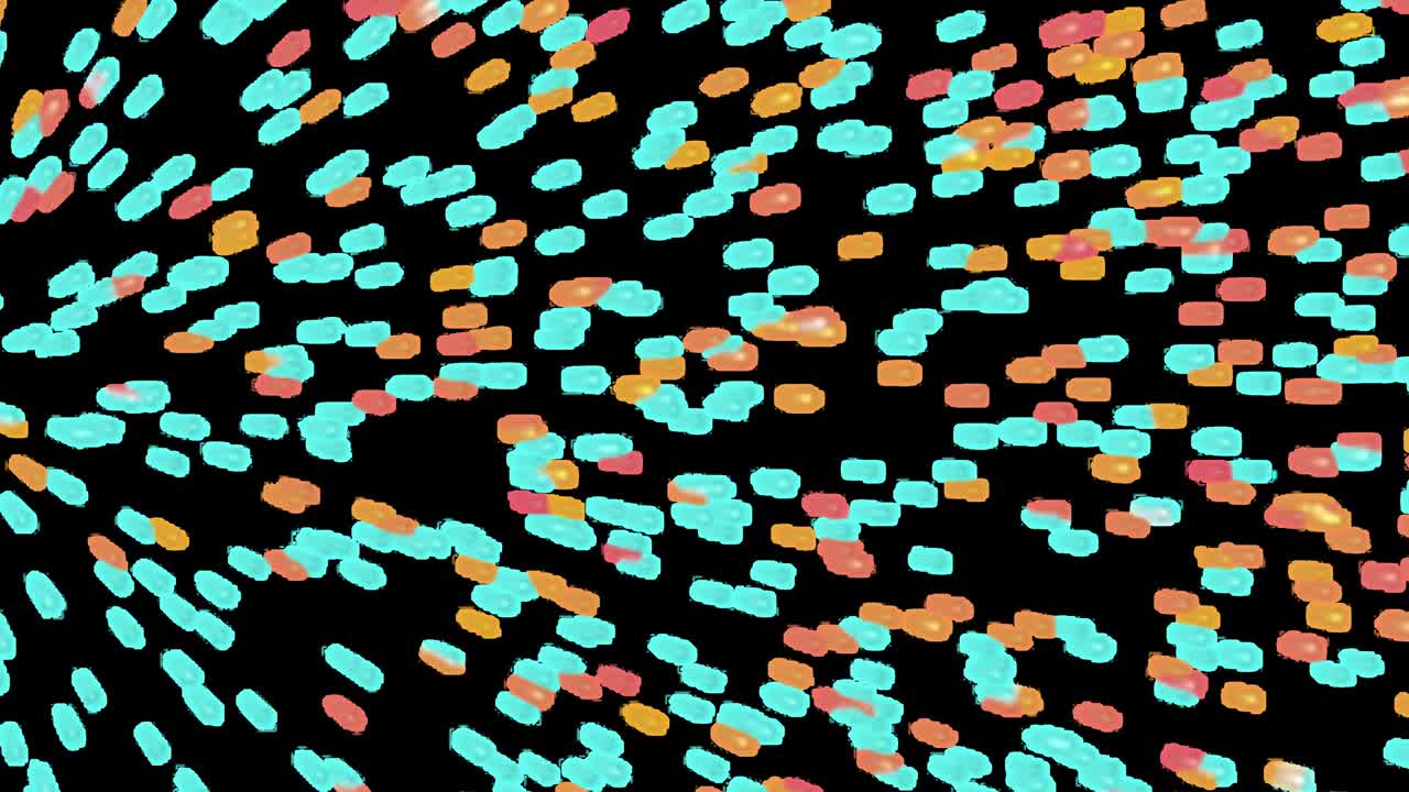 fondo sin costuras de partículas. fondo de partículas azules. bucle