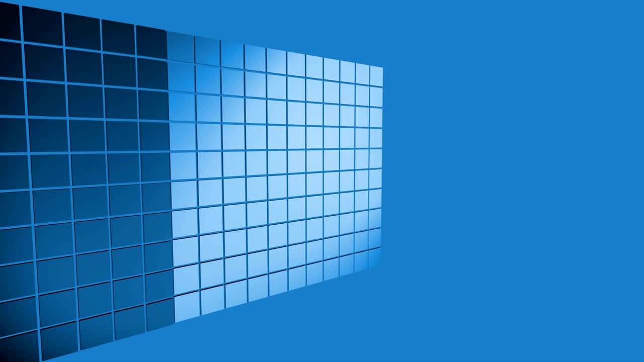 Abstract animated blue computer background