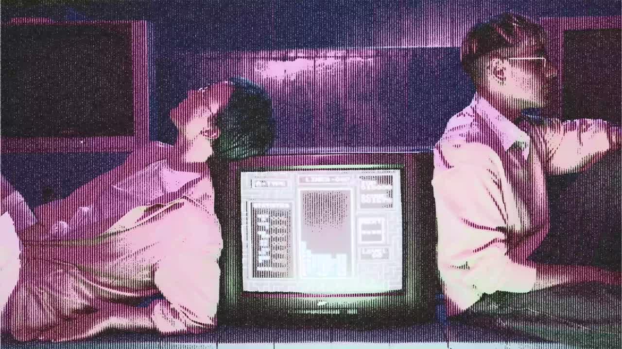 Eine moderne Motion-Graphics-Vorlage, konzipiert für Videoinhalte mit Papier-Halbton-Übergängen.