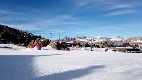 skiing in the dolomites