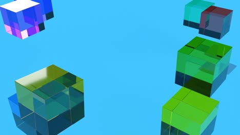 esferas de color de gráficos de movimiento simples capaces de hacer un bucle sin problemas 4k