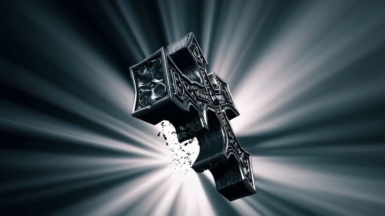 Ornate 3D Metal Cross