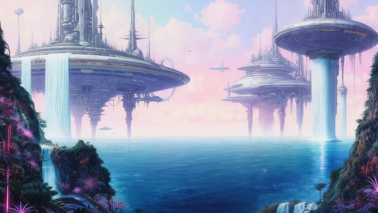 ciudades flotantes sobre el océano