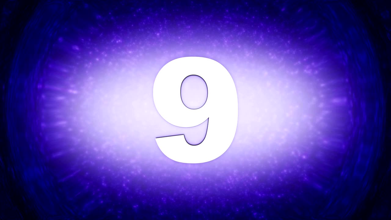 cuenta atrás de errores números de animación, renderización, fondo, alfa mate, bucle