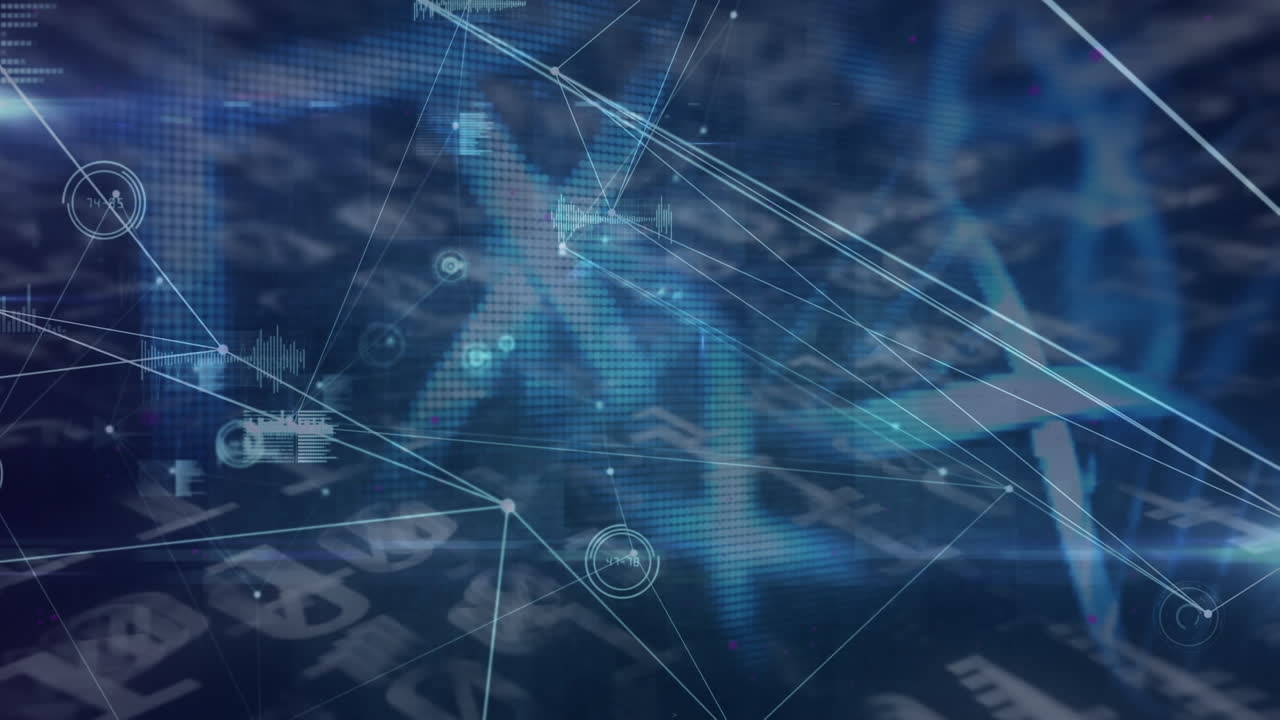 dna 가닥 회전 위의 스 ⁇  스캐닝의 애니메이션