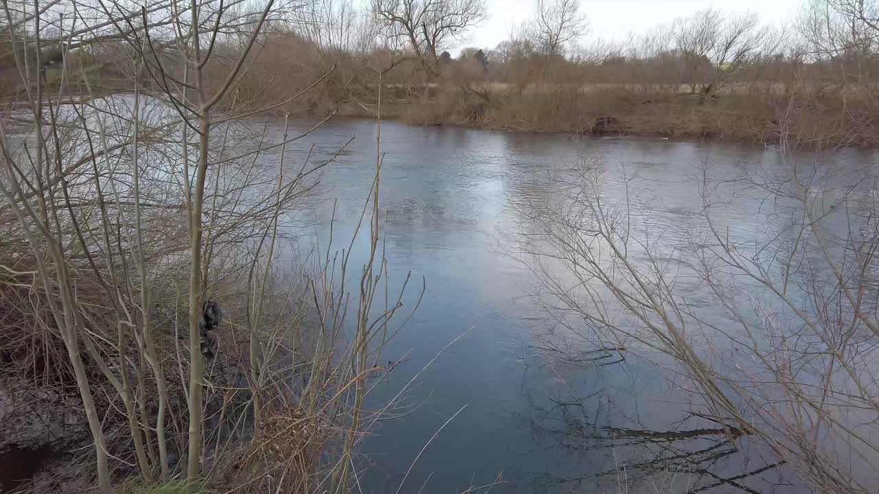 Ross on Wye, ved floden i det tidlige forår i Storbritannien