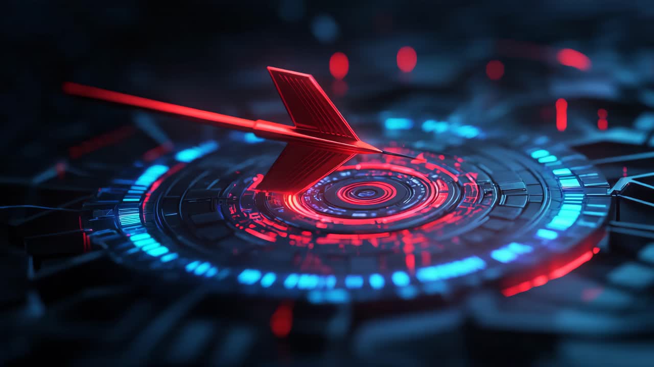 Futuristic Technology Interface with Target