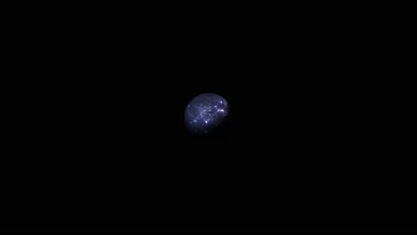 4k mysterious planet in darkness in space