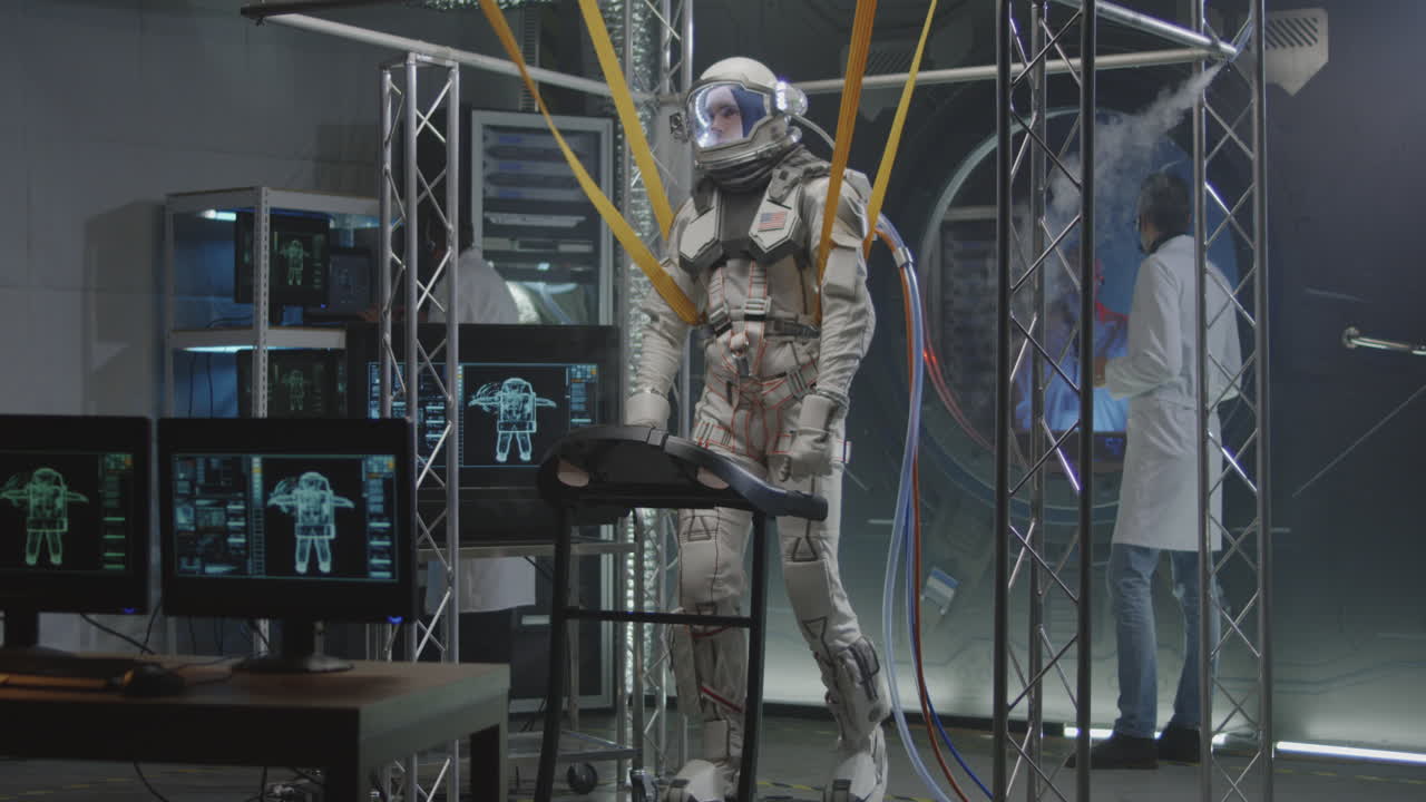 Astronaut Training Simulation in a Research Laboratory