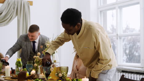 people at the wedding banquet