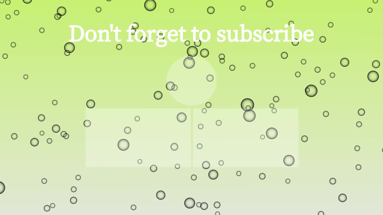 버블 시 엔드 카드 엔딩 스크린 모션 그래픽