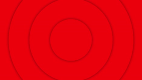 Red circle paper art wave motion looping. Abstract background video seamless looping.