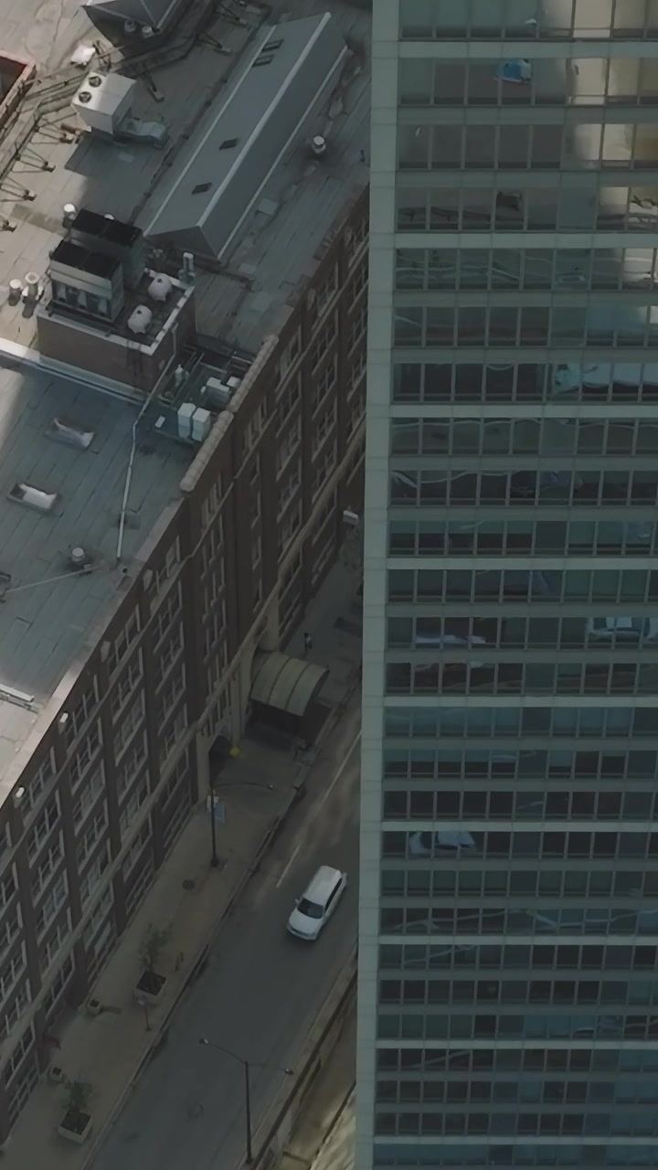 Vistas de tejados en Chicago que muestran el estilo de vida y el diseño urbanos