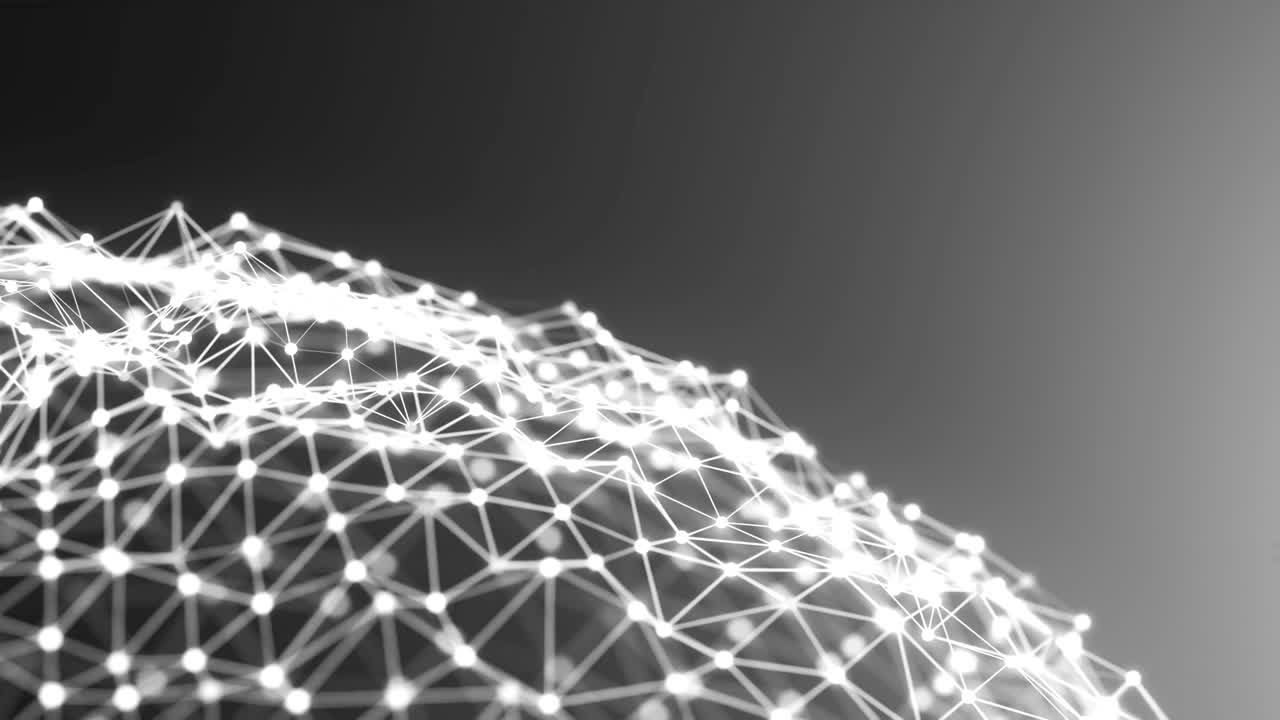 paesaggio di rete astratto 4k.