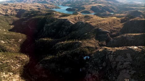 aerial drone cinematic birds eye view colorado river fisherman paradise deckers cheesman canyon evergreen conifer boulder elk creek pine rocky mountains shaded mountainside forward movement pan up 4k