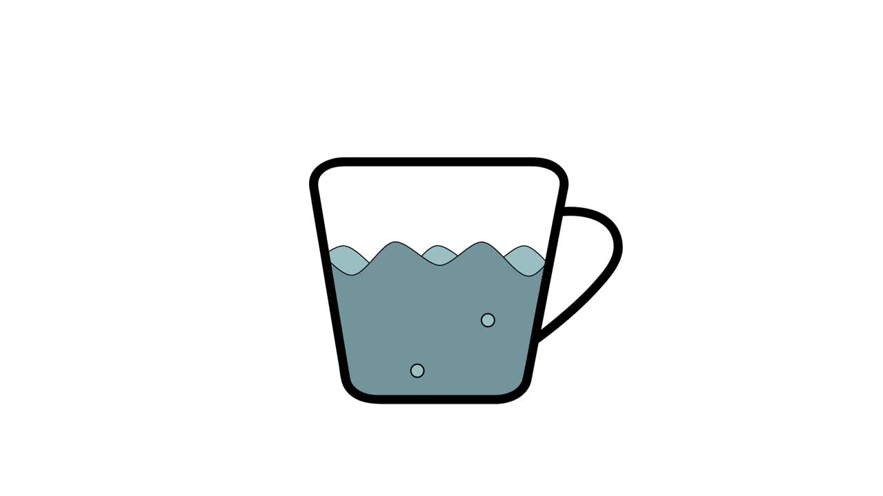 컵, 로딩, 다운로드를 기다리고, 4k 비디오 일러스트레이션