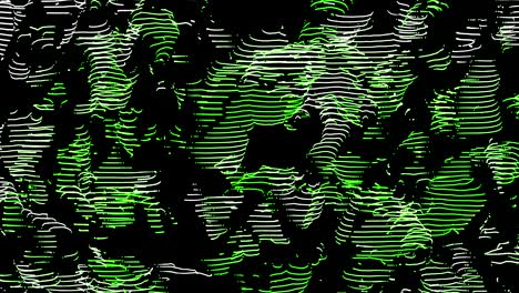 abstract modern line motion background loop green