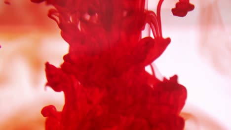 red ink swirling in water