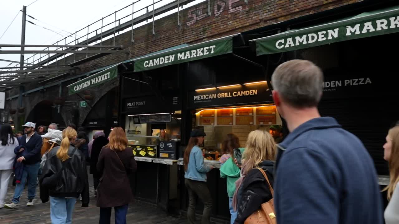 Busy Day at Camden Market in London