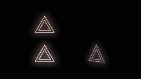 neon triangles geometric pattern