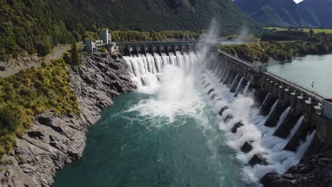 hydroelectric dam and spillway