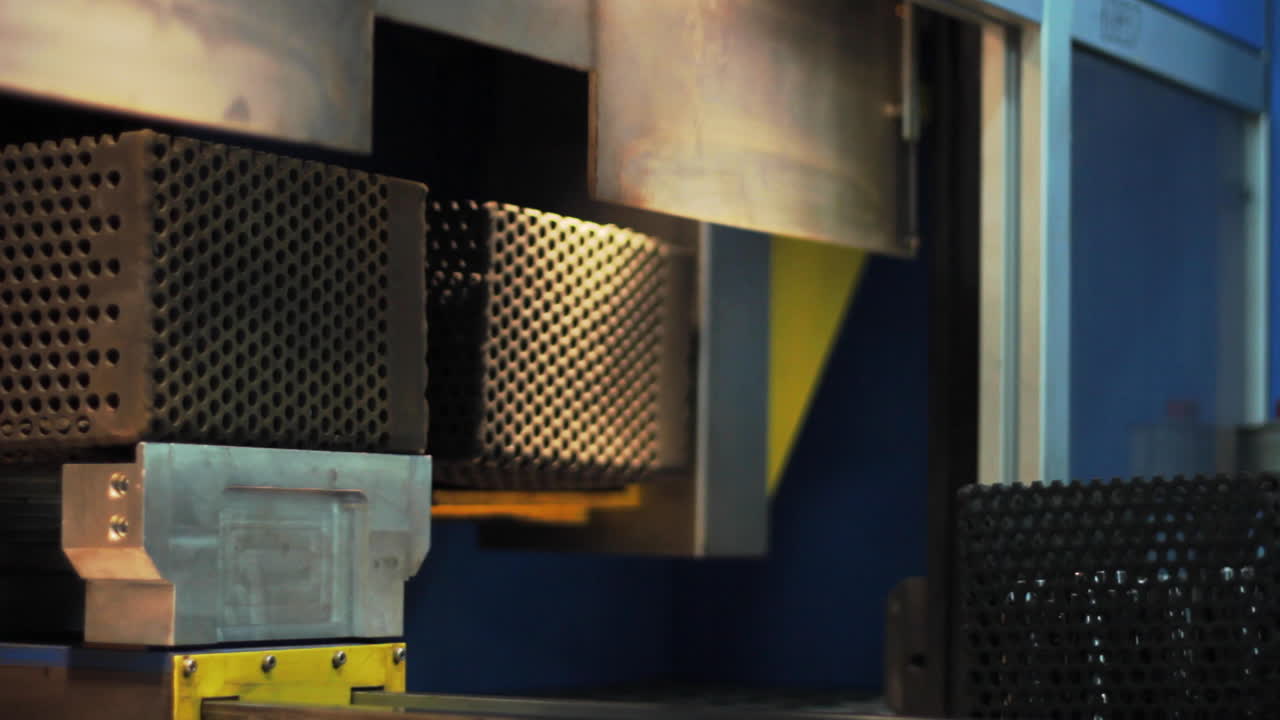 Products made in plant placed in drying oven. Industrial process
