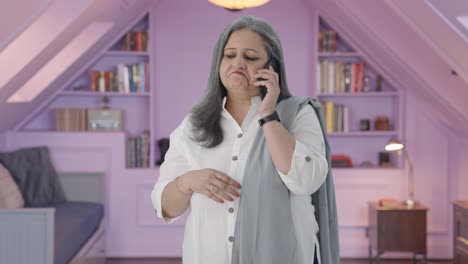 Indian-mother-talking-on-phone