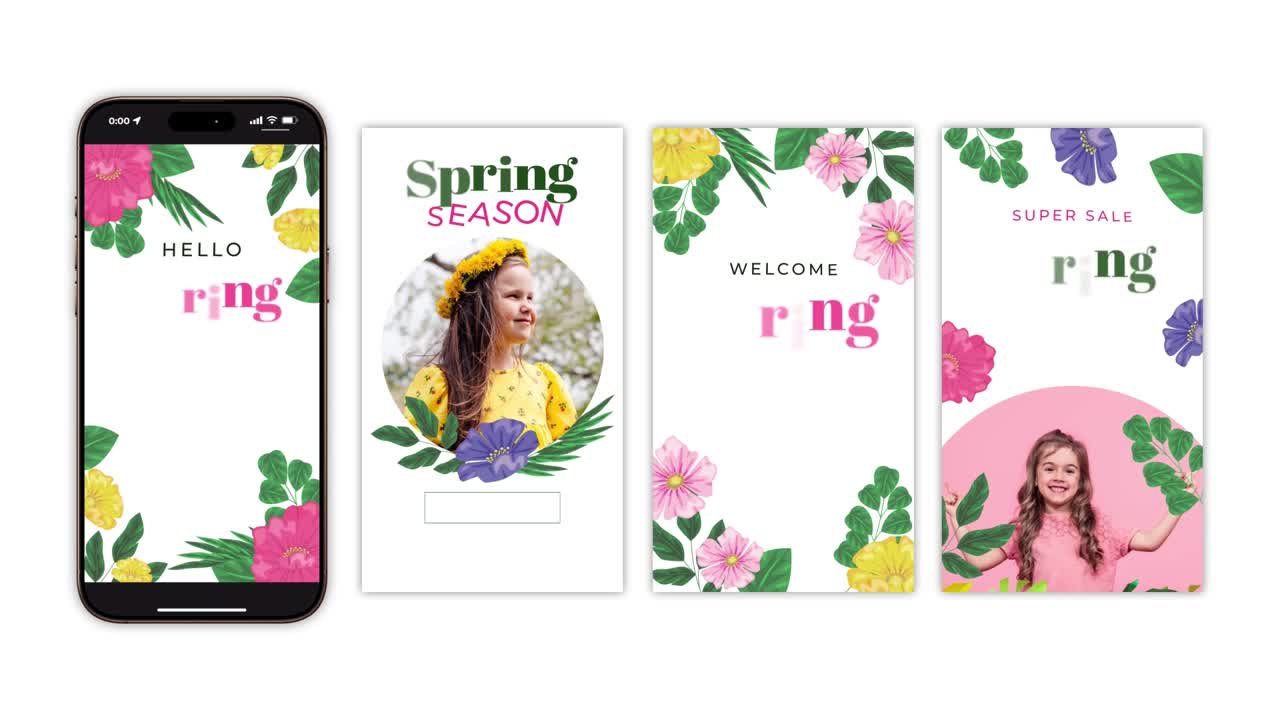Spring Vibes Instagram Story Templates