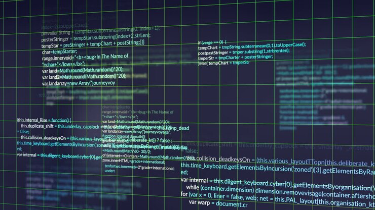 Animação de Processamento de Dados Financeiros sobre Fundo Escuro