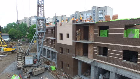 construction of the new building