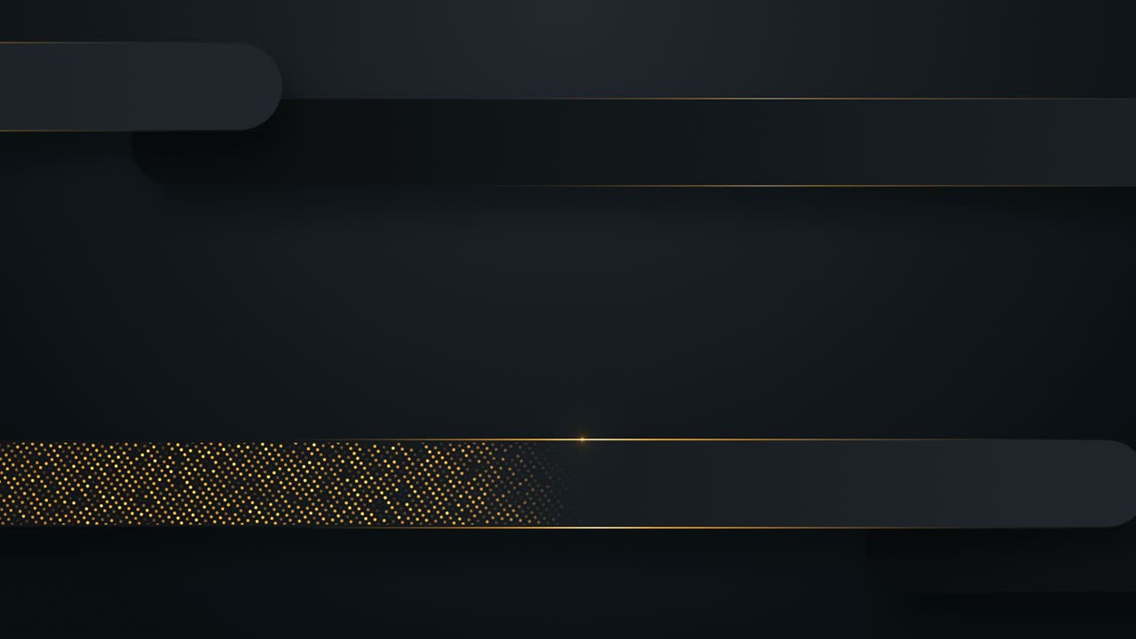 추상적인 기술, 기하학적 검은색과 금색, 원활한 루프 모션 그래픽, 럭셔리 비즈니스 프레젠테이션 배경