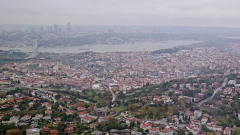 this video is a city view from the istanbul's tv tower.