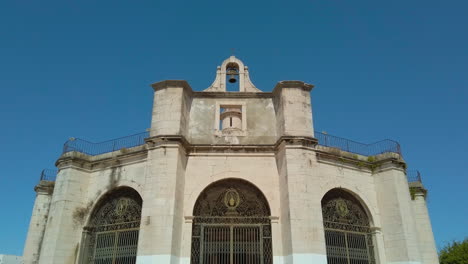 smooth steadycam approach to santo amaro chapel in lisbon, ideal for hyperlapse effect