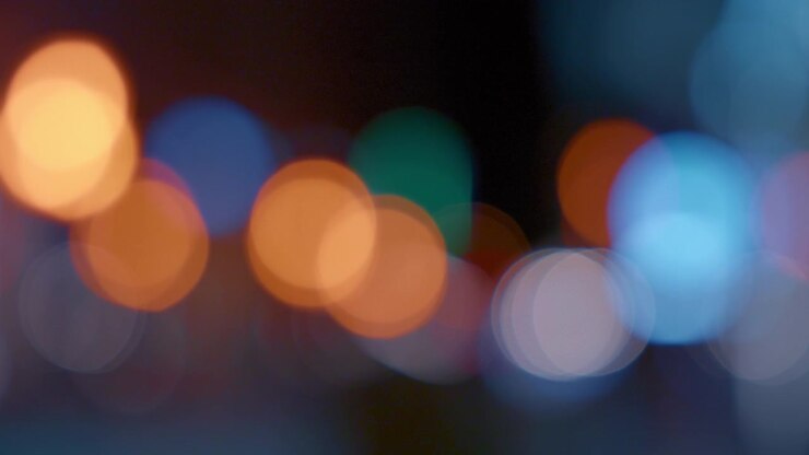 Sfondo astratto di luci notturne sfocate