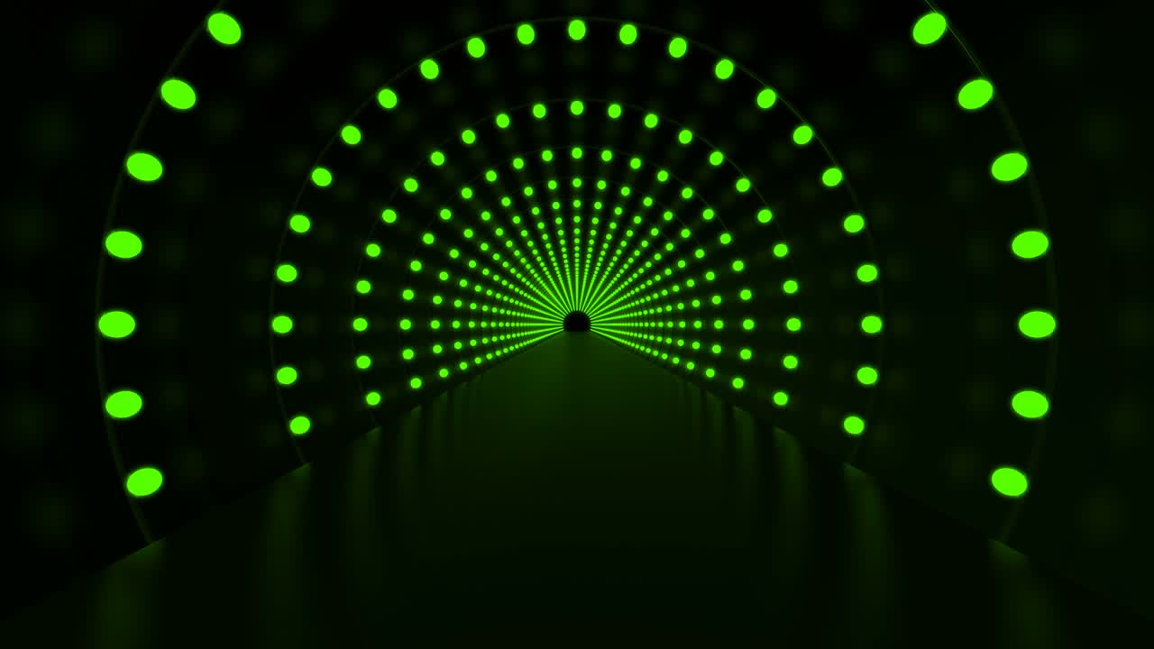 pasillo tecnológico de fondo futurista con bucle verde