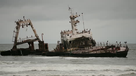naufragio en una playa
