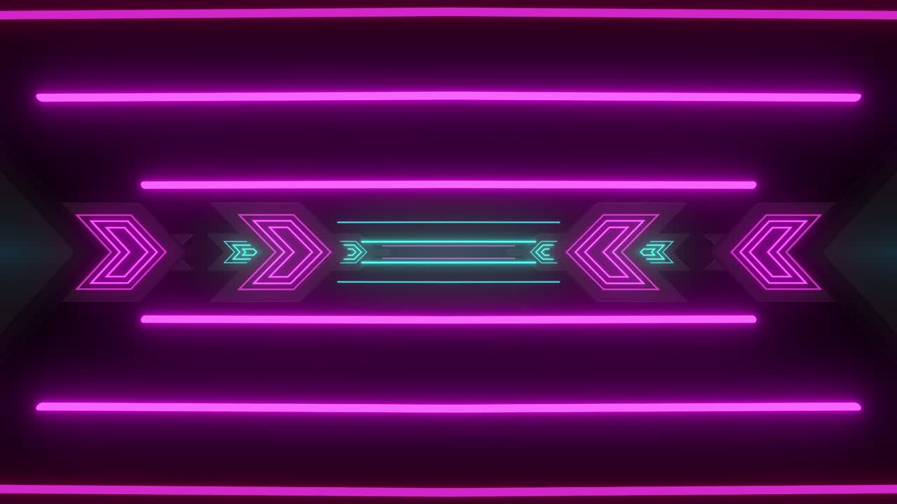 Neon Arrow Geometric Background