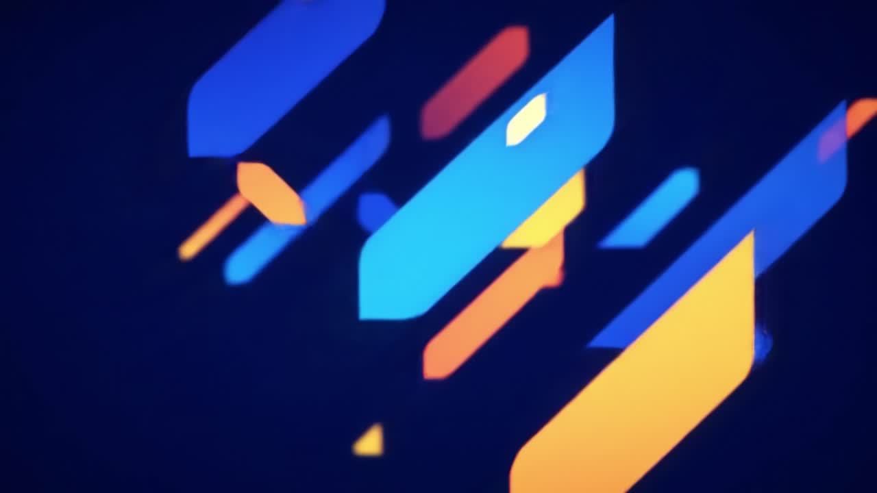 Abstract Colorful Geometric Design