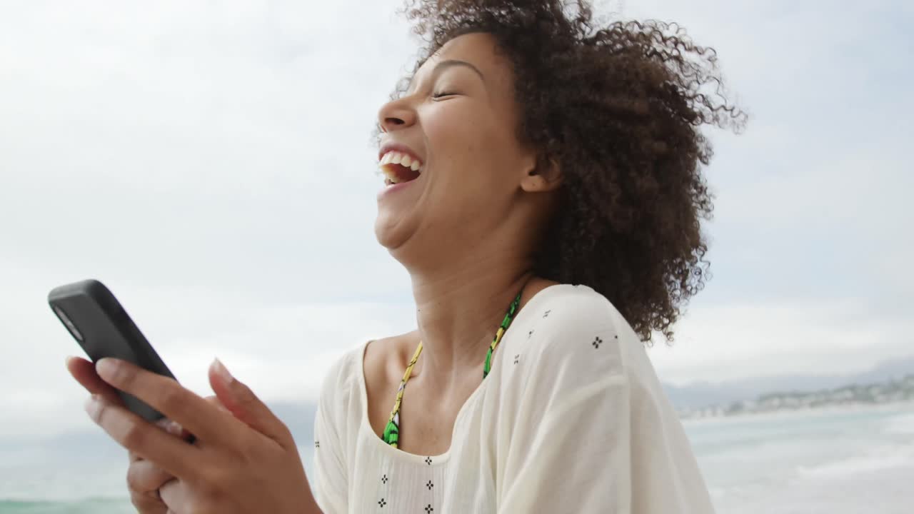 Couple enjoying free time by the sea