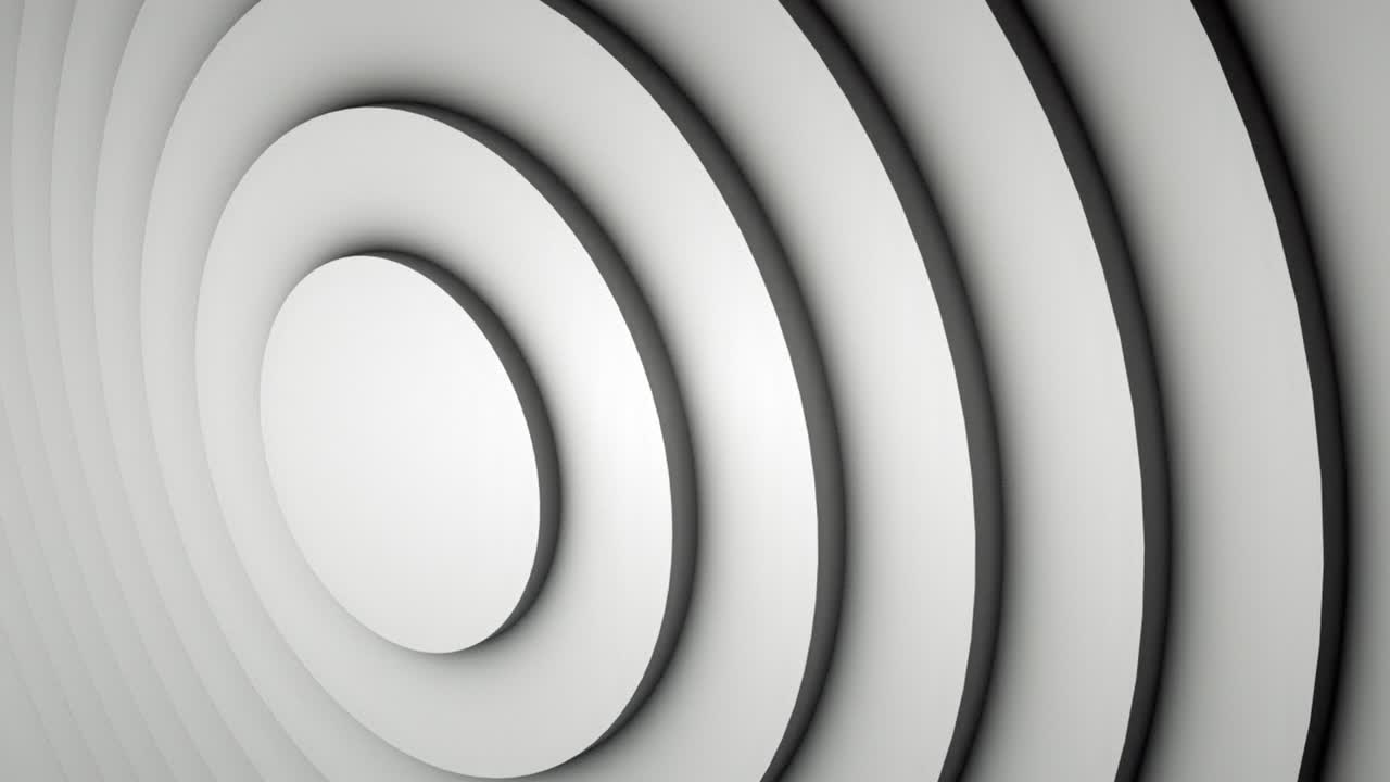 Background with a pattern of many rings, computer generated. 3d rendering of circle set