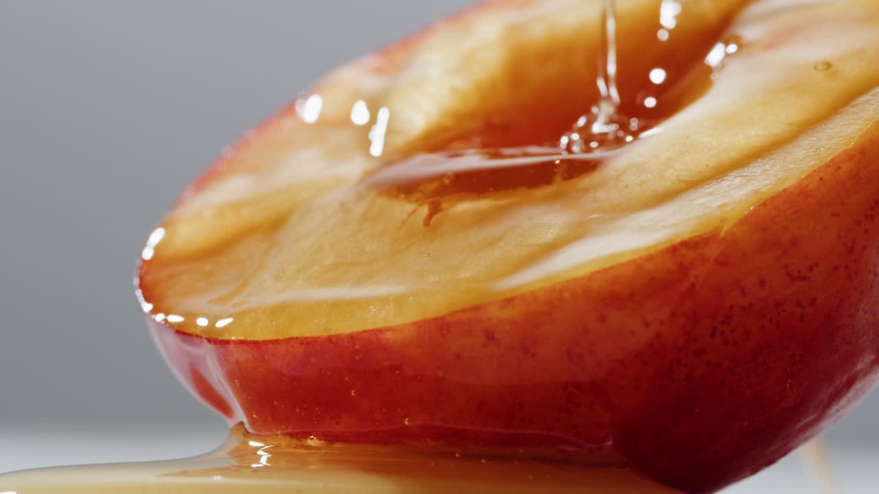 Honey-Drizzled Peach Slice